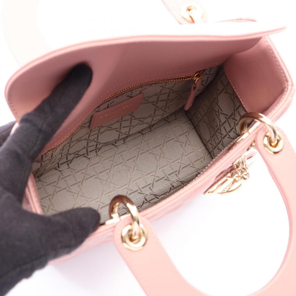Christian Dior Dior LADY DIOR MY ABCDIOR Cannage 2-Way Handbag, Leather, Wome... - Picture 3 of 8